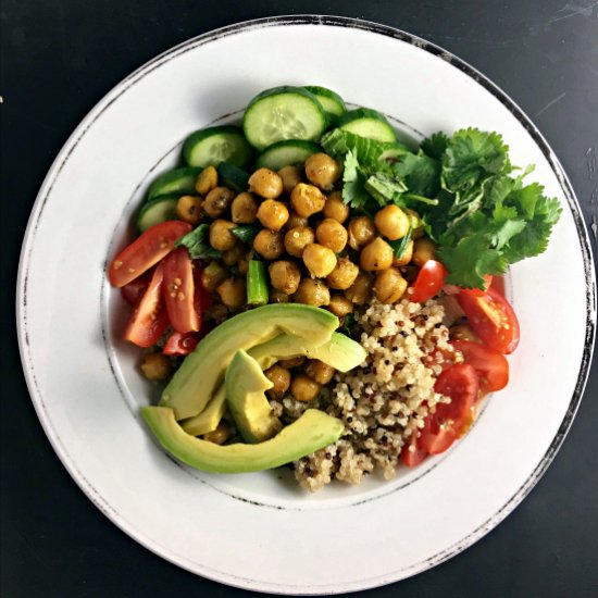 Chickpea Avocado Quinoa Power Bowl