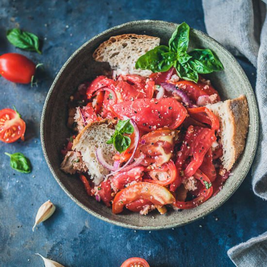 Panzanella Bread and Tomato Salad