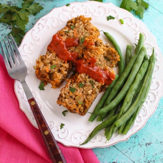 Rice and Lentil Loaf