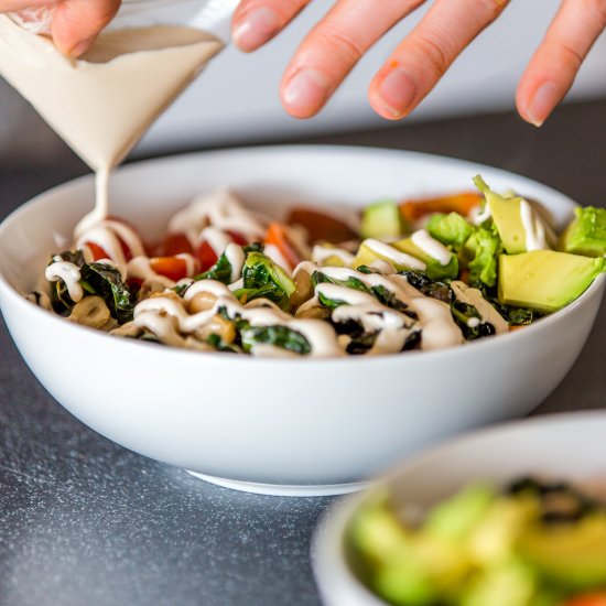 Buddha Bowls with Tahini Sauce