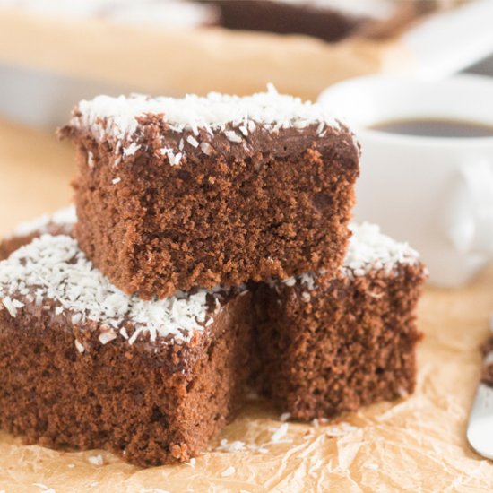 Swedish Chocolate Coffee Squares