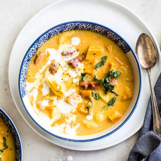 Chorizo Sweet Potato Soup