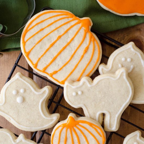 Pumpkin Spice Cut-out Sugar Cookies