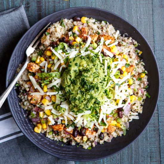 Caulflower Rice Burrito Bowls