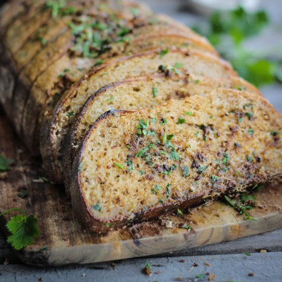 Biltong & herb garlic bread