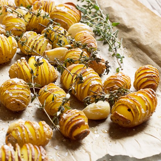 Hasselback Mini Potatoes