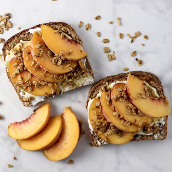 Peaches and Cream Toast