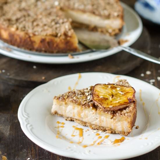 Bavarian Apple Streusel Cheesecake