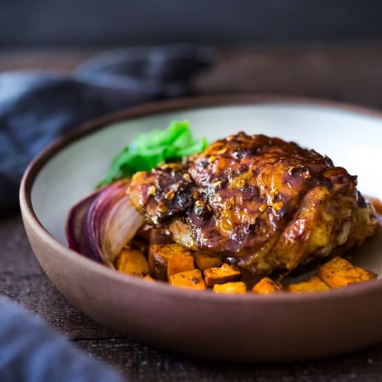 Harissa Chicken & Sweet Potatoes