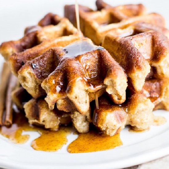 Paleo Banana Bread Waffles