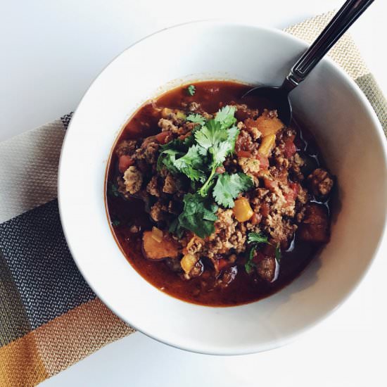 Paleo Chili with Butternut Squash