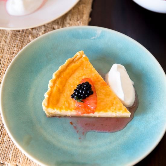 Grapefruit Custard Pie