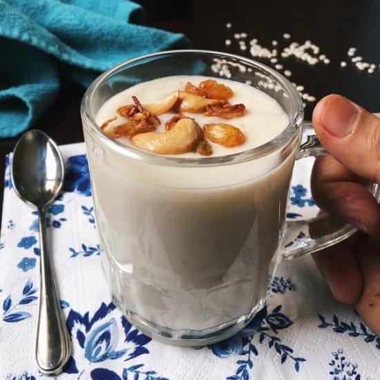 Wheat and Coconut Milk Hot Drink