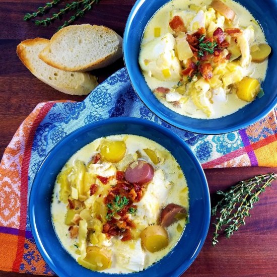 Fish Leek & Potato Chowder