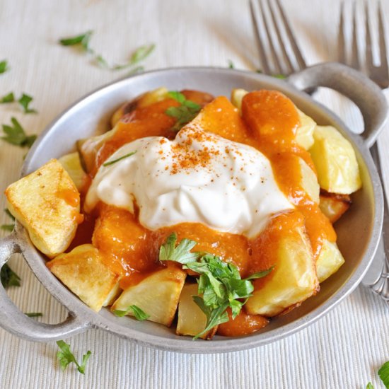 Patatas Bravas with Vegan Alioli