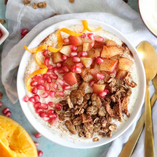 Orange Scented Autumn Yogurt Bowls