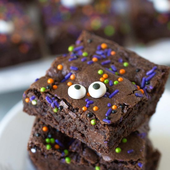 Spooky Eyed Halloween Brownies