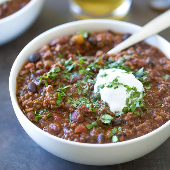 Quick and Easy Beer Chili