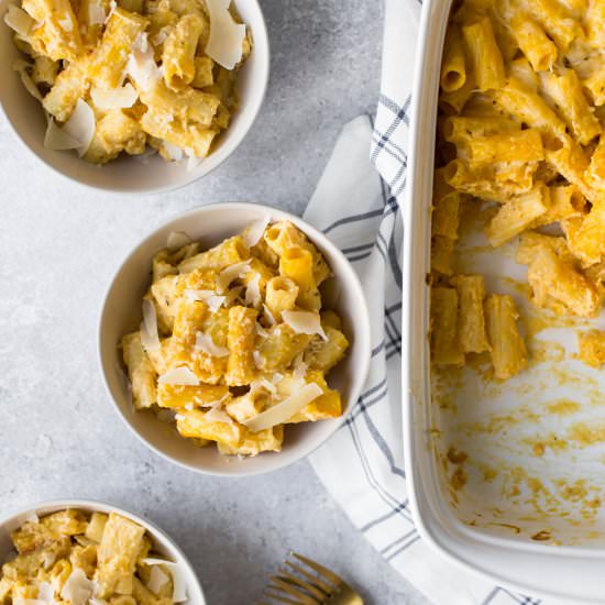 Creamy Pumpkin Rigatoni