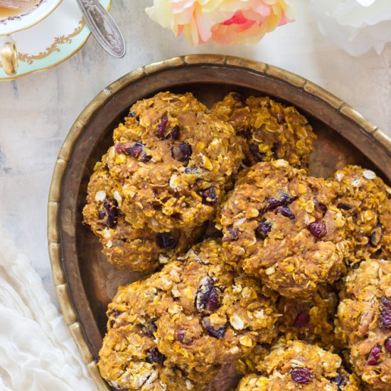 Cranberry Pumpkin Oatmeal Cookies