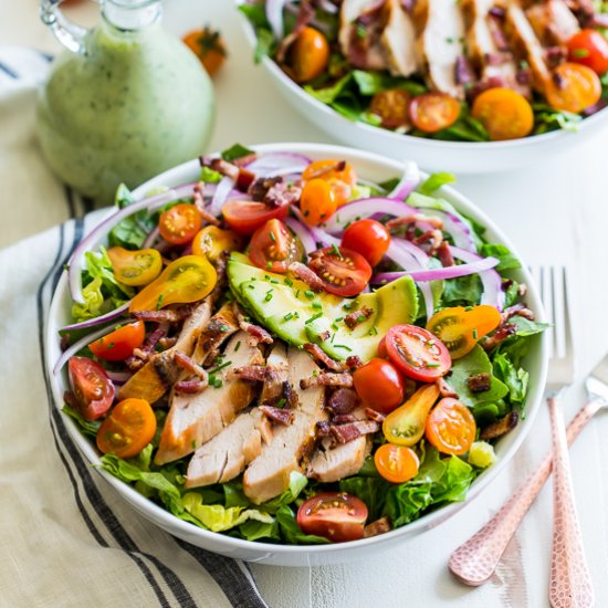 Grilled Chicken BLAT Salad