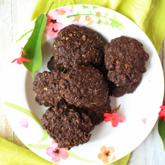 Chocolaty ANZAC cookies