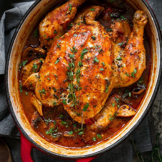 Easy Chicken Cacciatore