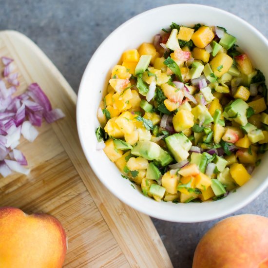 Peach Mango Salsa