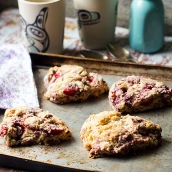 Triple Berry Dark Chocolate Scone