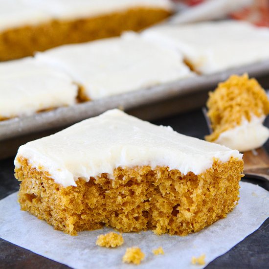 Pumpkin Sheet Cake