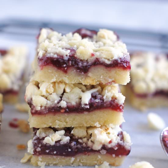 Raspberry White Chocolate Bars