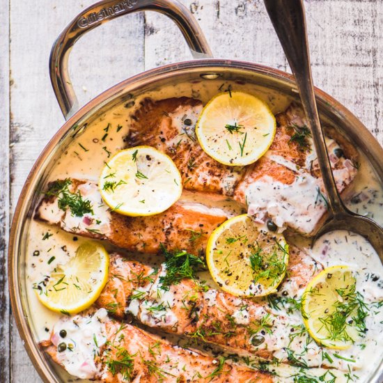 Creamy Lemon Dill Salmon