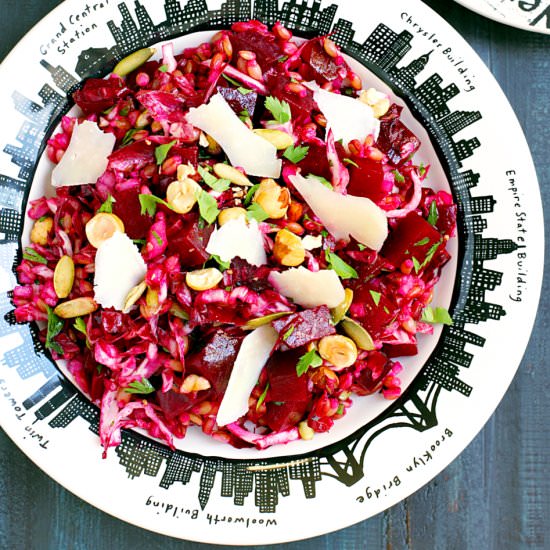 Roasted Beet and Barley Salad