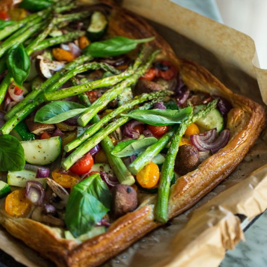 Roasted Veggie Tart