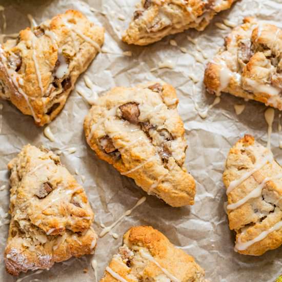 Maple Pear Scones with Maple Glaze