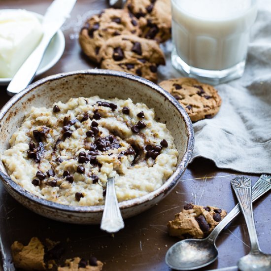 Cookie Dough Protein Oatmeal