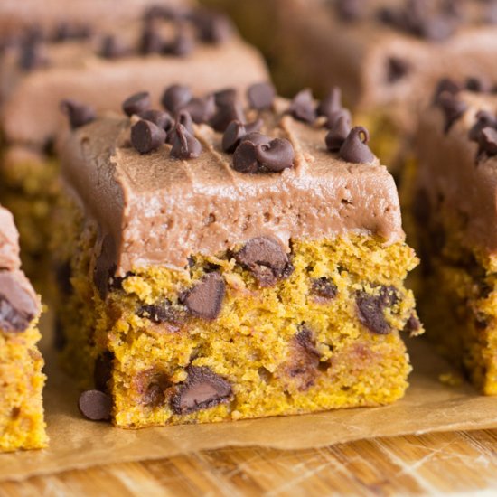 Pumpkin Chocolate Chip Bars