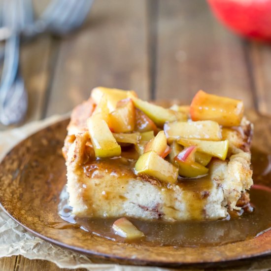 Caramel Apple Bread Pudding