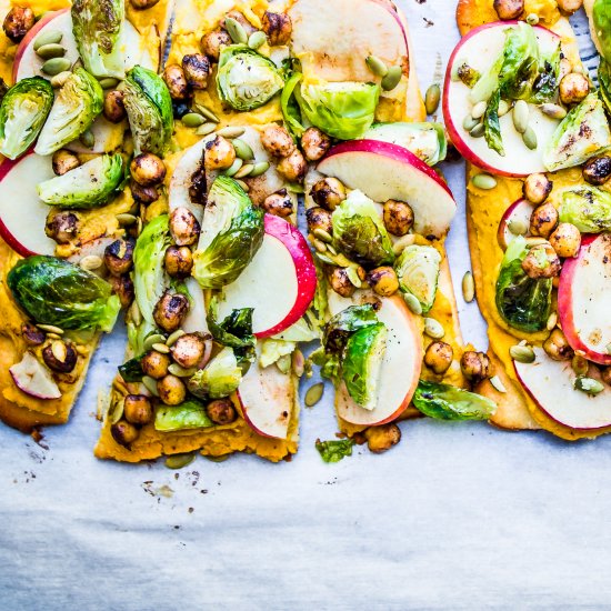 Curried Butternut Squash Flatbreads