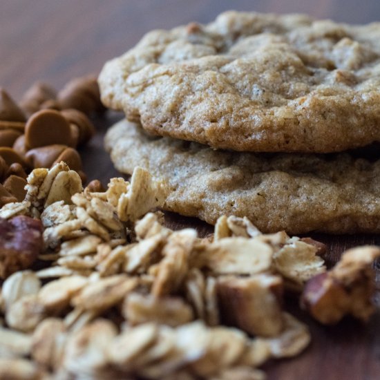 Pumpkin Spice Granola Cookies