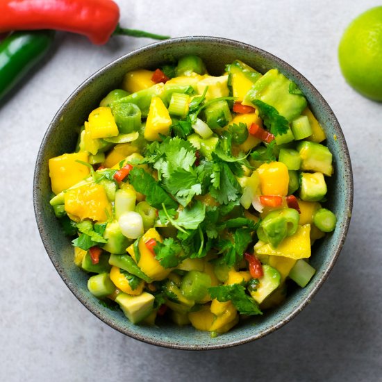 Spicy Mango and Avocado Salsa