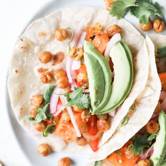 Sweet Potato and Chickpea Tacos