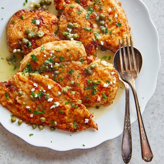 Chicken Francese with Crispy Crust