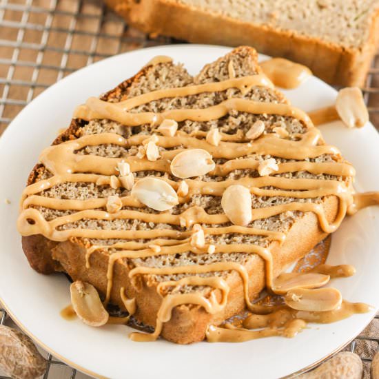 Healthy Banana Peanut Butter Bread