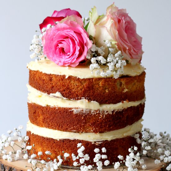 Earl Grey Orange Elderflower Cake