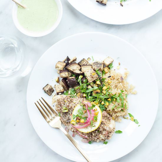 Za’atar Roasted Chicken Bowls