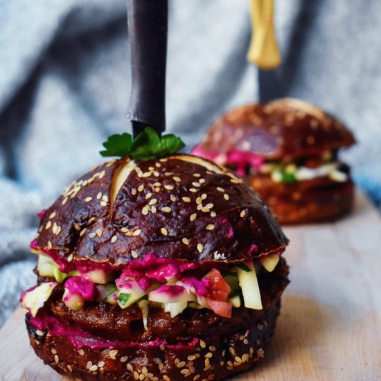 Vegan Bbq Beet Burger