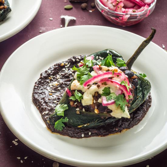 Stuffed Poblano Peppers