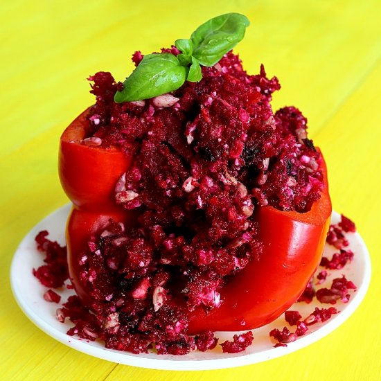 Raw Vegan Stuffed Pepper