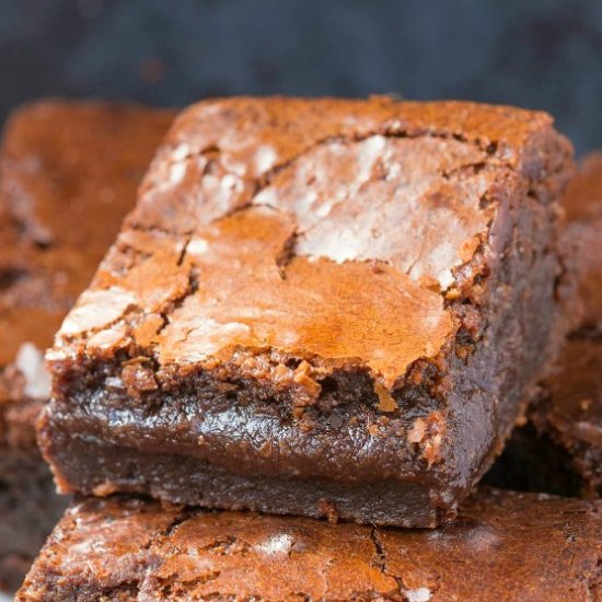 Fudgy 3 Ingredient Brownies